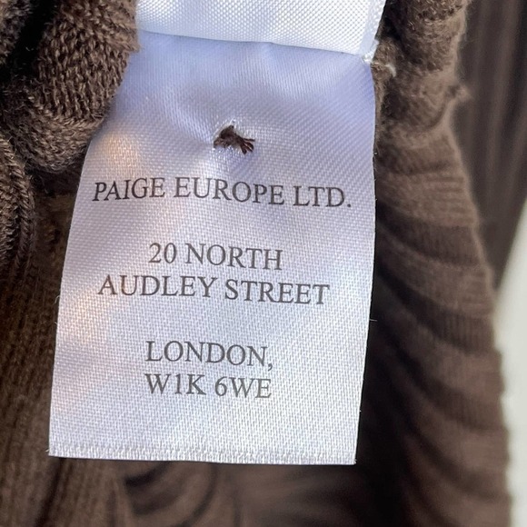 Paige Wool Side Slit Benita Long Dress Sweater Long Sleeve Size L NWT - Picture 7 of 12